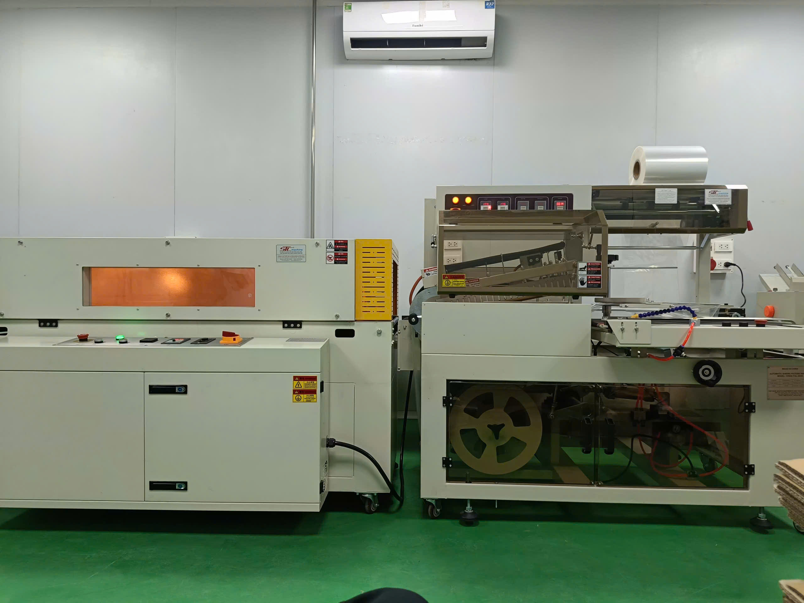 máy đóng gói màng co POF tự động